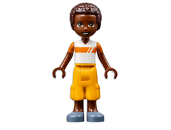 Friends Elijah - White and Orange Shirt, Bright Light Orange Trousers, n/a (frnd501)