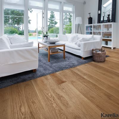 Паркетная доска Karelia Дуб Story 188 Brushed Antique 1-полосная масло 2G с фаской толщина 14 мм 3.0 м2