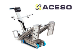 Мобильный гусеничный лестничный подъемник БК С100 с рампой