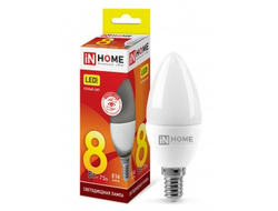 Лампа светодиодная ASD/inHome VC свеча C37 E14 8W(720lm) 3000К 2K 107x37 (без пульсации) 0426
