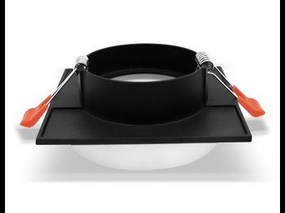 Встраиваемый светильник Ambrella MR16 GU5.3 max10W квадр 92(70)x45 черн песок/белый мат TECHNO SPOT TN1316 SBK/FR