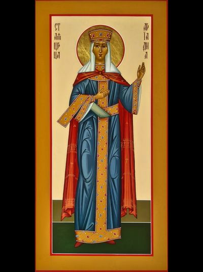 Ариадна Византийская, Святая благоверная царица. Рукописная мерная икона.