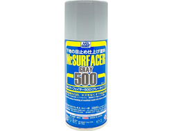 Mr. Hobby: Грунтовка спрей Mr. Surfacer Gray 500 (170 мл.)