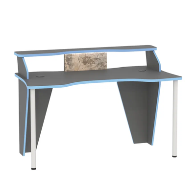 Индиго Полка 10.111 (Темно - серый, Голубой)