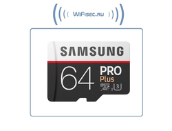Карта памяти 64ГБ Samsung "PRO Plus MB-MD64GA/RU" microSD XC UHS-I Class10 + адаптер