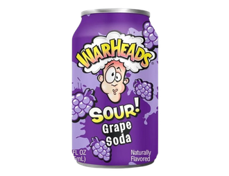 Газированный напиток WarHeads Grape Sour Soda 355мл