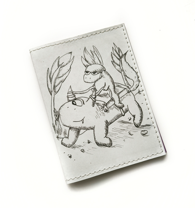 Обложка на паспорт с принтом "Фэнтэзи. Наездник"