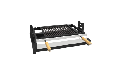 Решётка Гриль чугунная в рамке - на гриль-вставке