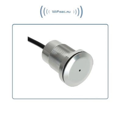MIC-09. Вандалостойкий всепогодный конденсаторный микрофон для систем видеонаблюдения (-25 до +70 Гр. С)  с защитой IP67