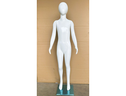 C138W Манекен детский белый глянец 138 см