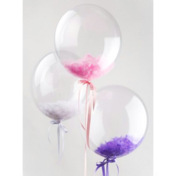 Bubbles шар 45 см. с наполнением