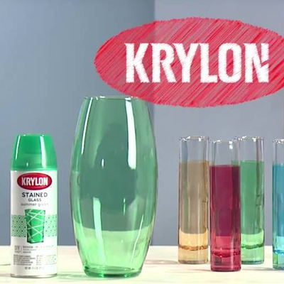 Krylon Stained Glass Red "Витраж" Красная краска для стекла 170 г