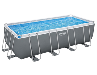 Прямоугольный каркасный бассейн Bestway Power Steel 488х244х122 см (56671)