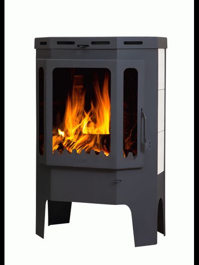 Печь-камин БАВАРИЯ ПРИЗМАТИК пристенно угловой