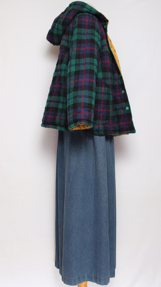 Жакет хлопок двойной "Строчёный двухсторонний горох" желтая, розовая, бежевая до р.48 (рост до 164см)