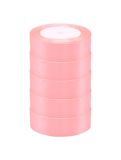 Лента атласная 2,5см*25ярд Розовый леденец 89