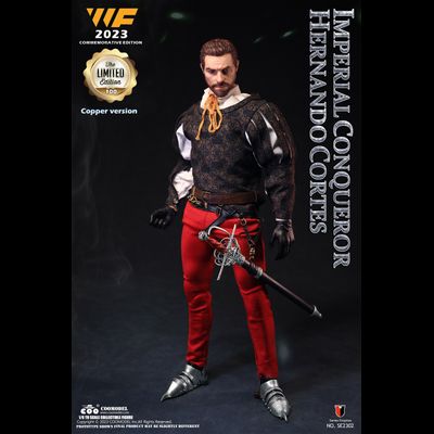 Эрнан Кортес (медно-никелевая версия, фестиваль Wonder Festival 2023) - КОЛЛЕКЦИОННАЯ ФИГУРКА 1/6 IMPERIAL CONQUISTADOR HERNAN CORTES WF CUPRONICKEL COMMEMORATIVE EDITION (SE2302) - COOMODEL