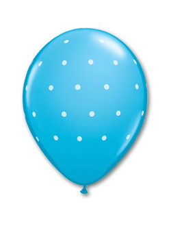 Шелк 11" Горошек мелкий RobEggBlue/Q