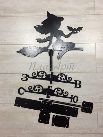 флюгер на крышу ведьма