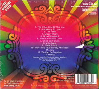 Купить CD Jefferson Airplane-At Golden Gate Park в интернет-магазине CD и LP "Музыкальный прилавок"
