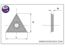 Треугольный поворотный нож G3Fantacci 0542 для фрез по дереву