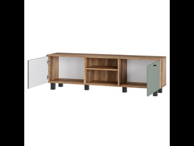 Олива Тумба под ТВ ТБ-09 Дуб каньон/MF12 эвкалипт софт Ш1602хВ484хГ376 мм