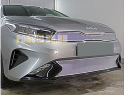 Защита радиатора KIA Cerato 2021- chrome низ PREMIUM