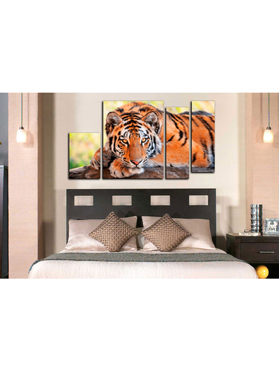 Модульная картина "Отдых тигра"