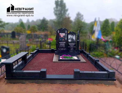 Памятник военному сво на могилу  эксклюзивный  781 с патроном