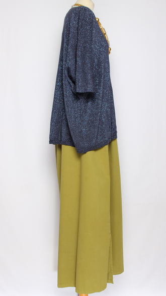 ДЖЕМПЕР-ПУЛОВЕР "КИМОНО ЛЮРЕКС" хаки, чайная роза, синий  р.50-56