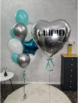 Большое сердце и фонтан