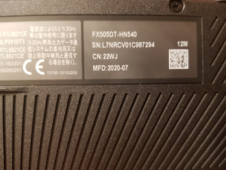 ASUS TUF GAMING FX505DT-HN540 ( 15.6 FHD IPS 144HZ RYZEN 7 3750H GTX1650(4GB) 16GB 512SSD )