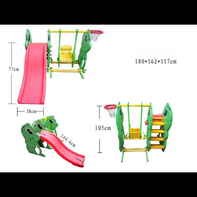 Горка с качелями Lerado «Лягушонок»