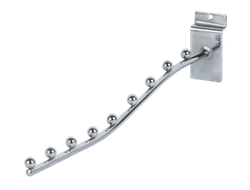 K136 Крючок на экономпанель 9 шариков хром