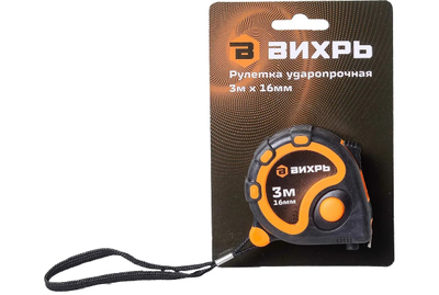 Рулетка ВИХРЬ 3м х 16мм