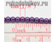 бусина имитация жемчуга круглая 4 мм, материал-стекло, цвет-темно-фиолетовый, 60 шт/уп
