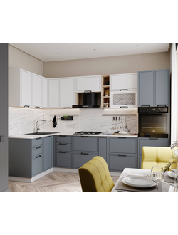 Модульная кухня МДФ "Квадро" (Domani)