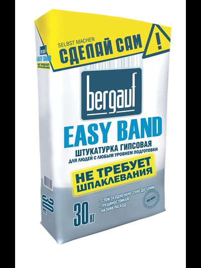 Штукатурка гипсовая универсальная, Bergauf Easy Band, 30 кг