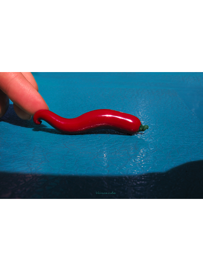 Ярко-красный кулон "Перчик Малибу"