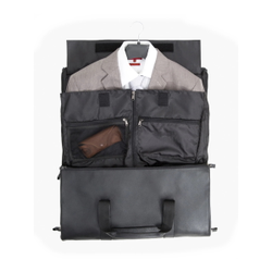 Кожаный портплед / дорожная сумка Milano black 
(арт. 4035-01)