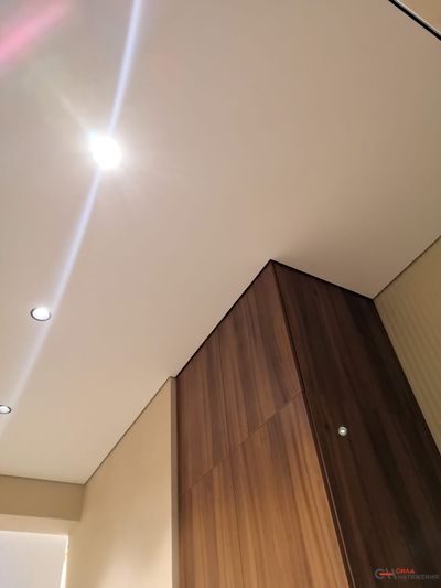 Коридор на теневом профиле eurokraab 6 м2 с 4 светильниками