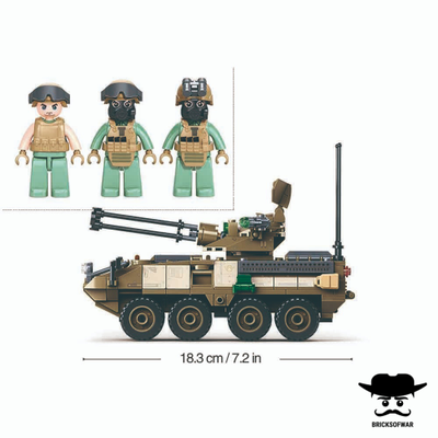 Конструктор SLUBAN M38-B1258 боевая машина Страйкер Stryker