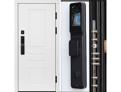 Белая дверь Орегон WHITE с замком Intelli Smart