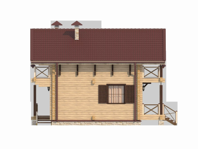 Дом из клееного бруса КБ-07, 137 м2