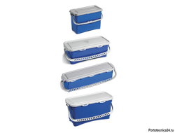 Ведро пластиковое Filmop Top-Down с крышкой (20 литров, синее)