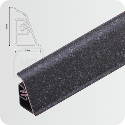 Плинтус для столешницы CEZAR BL44 116 Black stone