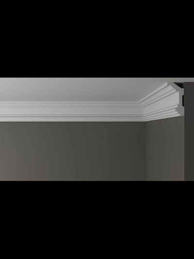 Потолочный плинтус DECOR-DIZAYN DD503, из дюрополимера, под покраску, ударопрочный, 2 метра