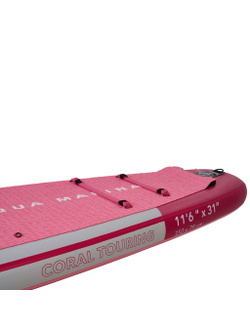 SUP-доска надувная с веслом для туризма Aqua Marina Coral Touring (Raspberry) 11'6"
