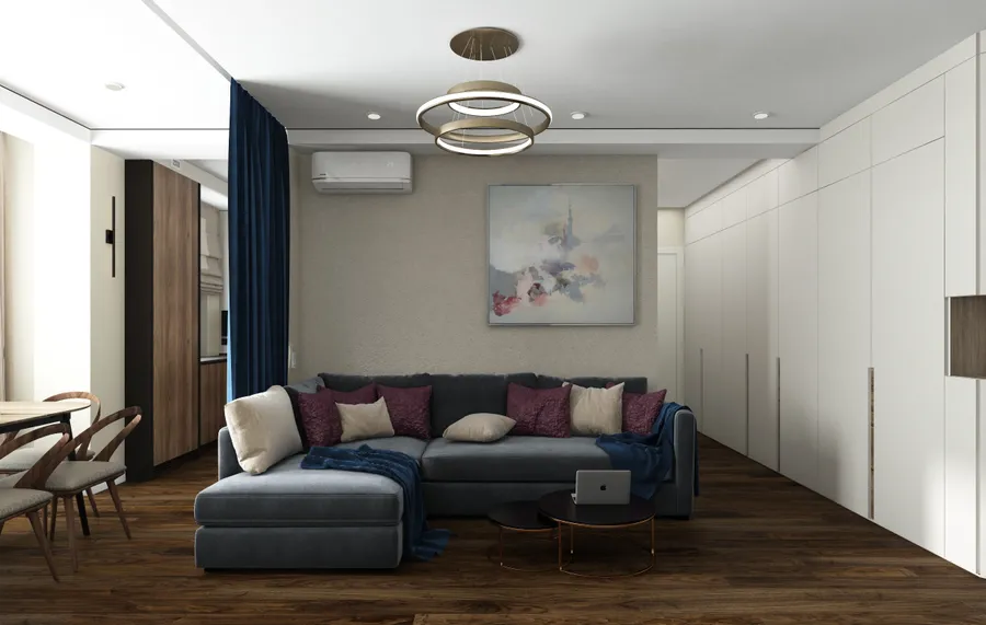 ЖК Континенталь. Гостиная