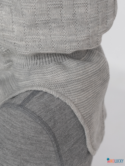 Шапка-шлем 20201-02 х/б подклад, св.серый 48-50